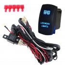 Car 300W 40A Wiring Harness Kit Laser Rocker Switch Controller For Working Light