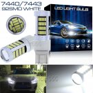 2X 92-4014SMD 7443 7440 LED White Daytime Running Light Backup Reverse Lamp Bulb