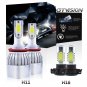 2 Pair H11 H16 LED Headlight Fog Light For Toyota Camry 07-14 Tacoma 2016-2018