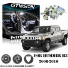 13x White LED Interior Bulbs + License Plate Lights For Hummer H3 H3T 2006-2010