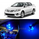 8 x Super Blue LED Interior Lights Package Kit For Toyota Corolla 2009 - 2013