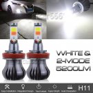 2x H11 H8 H9 LED Fog Light Bulbs Car Driving Lamp DRL 6000K HID White Flash Mode