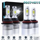 9007 LED Headlight HI/LO + H11 Fog Light Bulbs 6000K for Nissan Frontier 05-18