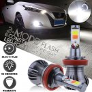2x H11 H8 H16 6000K Super White Fog Lights LED Driving Bulbs DRL w/ Flash Mode