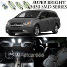17 x Xenon White LED Lights Interior Package Kit For Honda Odyssey 2011 - 2013