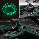 3M 12V Car LED EL Wire Green Cold Light Strip Neon bar Unique Atmosphere Lights