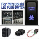 12V ZOMBIE LIGHTS Blue LED Push Switch For Mitsubishi Pajero Triton Galant MN ML