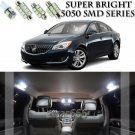16x Xenon SMD White LED Interior Light Package Kit For Buick Regal 2010-2016