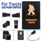 ON-OFF Orange LED Push Switch SASQUATCH LIGHTS For Toyota Tundra 4Runner 2010-up