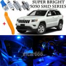 17 x Ultra Blue Interior LED Lights Kit + TOOL For 2011-2018 Jeep Grand Cherokee