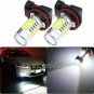 2x H11 H8 11W High Power LED Projector Bulbs Car DRL Driving Light Fog Light
