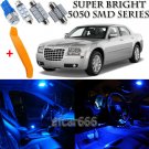 18 x Ultra Blue Interior LED Lights Kit + TOOL For 2005 - 2010 Chrysler 300
