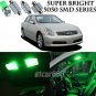 12x Bright SMD Green LED Interior Light Package Kit For Infiniti G35 Sedan 03-07