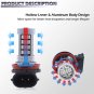 2X 92SMD H8 H11 H9 Fog Light Green Bright LED Projector Bulbs Driving Lamp DRL