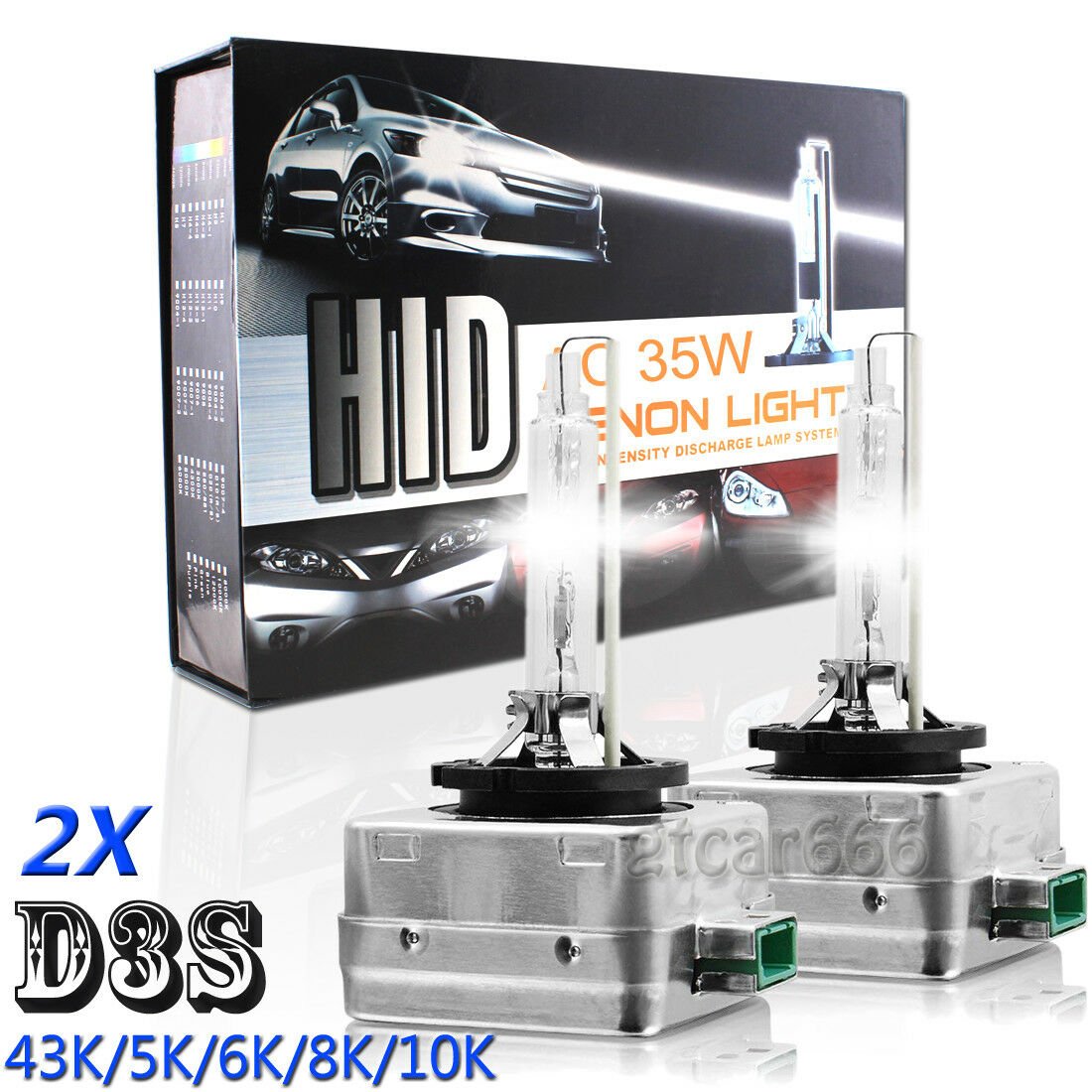 35W D3S HID Xenon Headlight Bulbs OEM Low Beam Light For Chevrolet 43K 5K 6K 8K