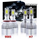2600W 390000LM Combo LED Headlight 9005 H7 Hi/Lo Beam For Subaru Outback Legacy