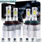 9005 9006 Combo 4PCS Total 2800W 420000LM LED Headlight Kit Bulbs Hi/Low 6000K