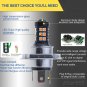 2x 30SMD H4 Projector 3030 LED Amber Yellow Car Fog Daytime Running Light Bulbs