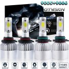 4PC 9005 9006 2800W LED Headlight Bulb KIT For GMC Sierra 1500 2500 HD 2001-2006