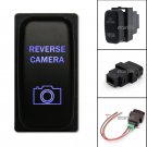REVERSE CAMERA ON-OFF Blue LED Push Switch For Mitsubishi Pajero Triton Galant