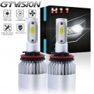 H11 H9 H8 1400W 210000LM COB LED Headlight Conversion Kit 6000K HID White Bulbs