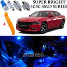 16 x Ultra Blue Interior LED Lights Kit + TOOL For 2015 - 2018 Dodge Charger