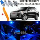 17 x Ultra Blue Interior LED Lights Kit + TOOL For 2007 - 2015 GMC Acadia