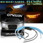 24" Flexible ICE BLUE DRL LED Strip Light Daytime Running Sequential Turn Signal