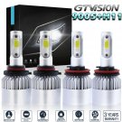 4PCS 2800W 420000LM 9005 H11 Combo LED Headlight Kit Hi/Lo Beam Bulb 6000K White