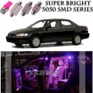 12x Bright SMD Pink LED Interior Light Package Kit For 98-02 Honda Accord Sedan