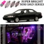 12x Bright SMD Pink LED Interior Light Package Kit For 98-02 Honda Accord Sedan