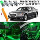 18 x Ultra Green Interior LED Lights Kit + TOOL For 2011-2014 Chrysler 300 300C