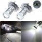 2x 50W High Power Bright White H7 CREE LED Fog Light Daytime Running Light Bulbs