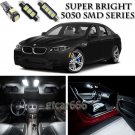 14x Xenon White LED Interior Light Package Kit For BMW F10 5-Series M5 2010-2015