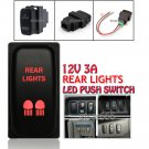 LED Red Push Switch REAR LIGHTS For Mitsubishi Pajero Triton MN ML Challenger