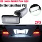 2x LED License Number Plate Light No Error For Mercedes Benz E Class W211 White