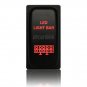 12V 3A LED LIGHT BAR Botton For Mitsubishi Pajero Triton MN Red LED Push Switch
