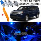 19 x Ultra Blue Interior LED Lights Kit + TOOL For 2009- 2015 Honda Pilot