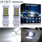 2X White High Power 3156 3157 LED Backup Reverse Light Bulbs Powerd By 92SMD LED