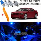 16 x Ultra Blue Interior LED Lights Kit + TOOL For 2006 - 2010 Dodge Charger