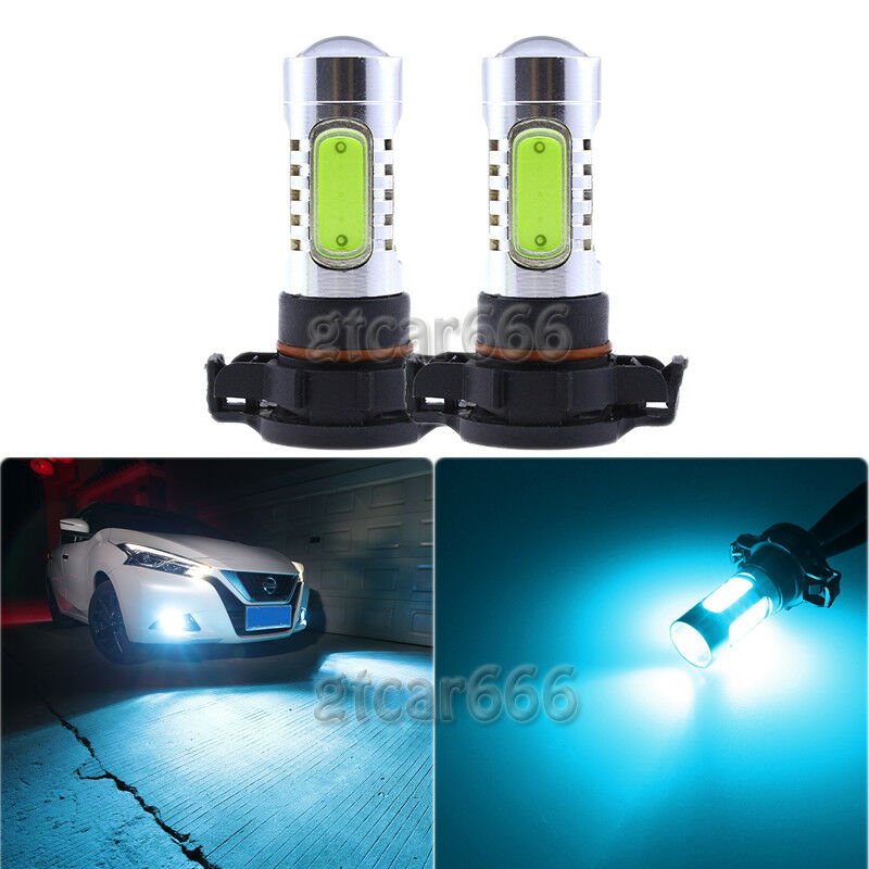 2x Ice Blue H16 5202 High Power LED Bulbs for Car Fog Lamp Daytime Running Light