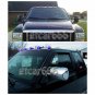 5 Blue LED Cab Roof Running Marker Light Somke Cover Set For 1988-2002 Chevy GMC