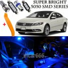 16 x Ultra Blue Interior LED Lights Kit + TOOL For 2009 - 2015 Volkswagen VW CC