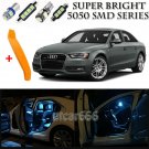 18 x Ice Blue Interior LED Lights Kit + TOOL For 2009 - 2016 Audi A4 S4 B8