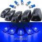 5X Clear Cab Roof Marker Light + BLUE 161 5050 LED For 88-02 Chevy C/K 1500-3500