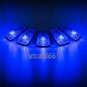 5X Clear Cab Roof Marker Light + BLUE 161 5050 LED For 88-02 Chevy C/K 1500-3500