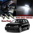 18 Premium White Bulb For VW Passat B6 Golf 2005-2010 LED Interior Light Kit