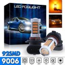 High Power 9006 HB4 92SMD LED Fog Light Bulbs Car Driving Lamp DRL Amber Yellow
