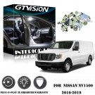 11pcs Bright White LED Lights Interior Package Kit for Nissan NV 1500,3500 .2016