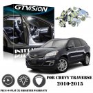 18x Super Xenon White LED lights interior package kit For Chevy Traverse 10-15